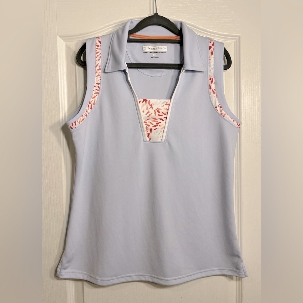 LIKE NEW Pebble Beach Women’s Sleeveless Golf Polo, XL